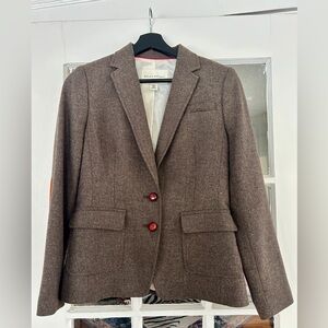 Vintage Banana Republic Women's Chocolate Brown Blazer